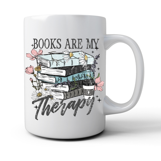 Books are my Therapy Mug