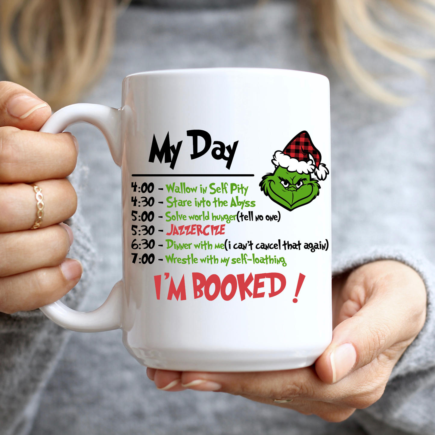 The Grinch is Booked! Mug