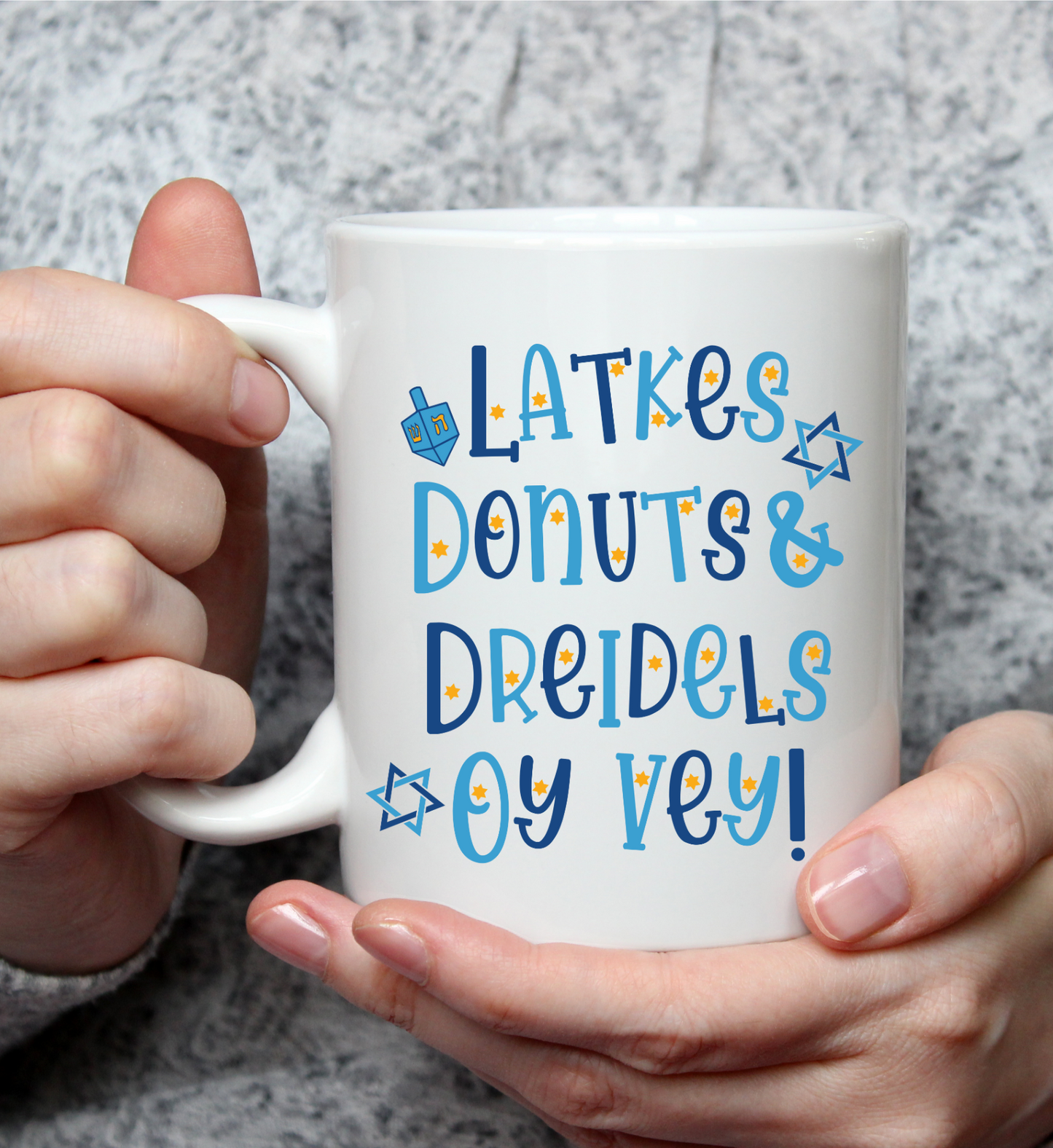 Latkes, Donuts, & Dreidels Mug