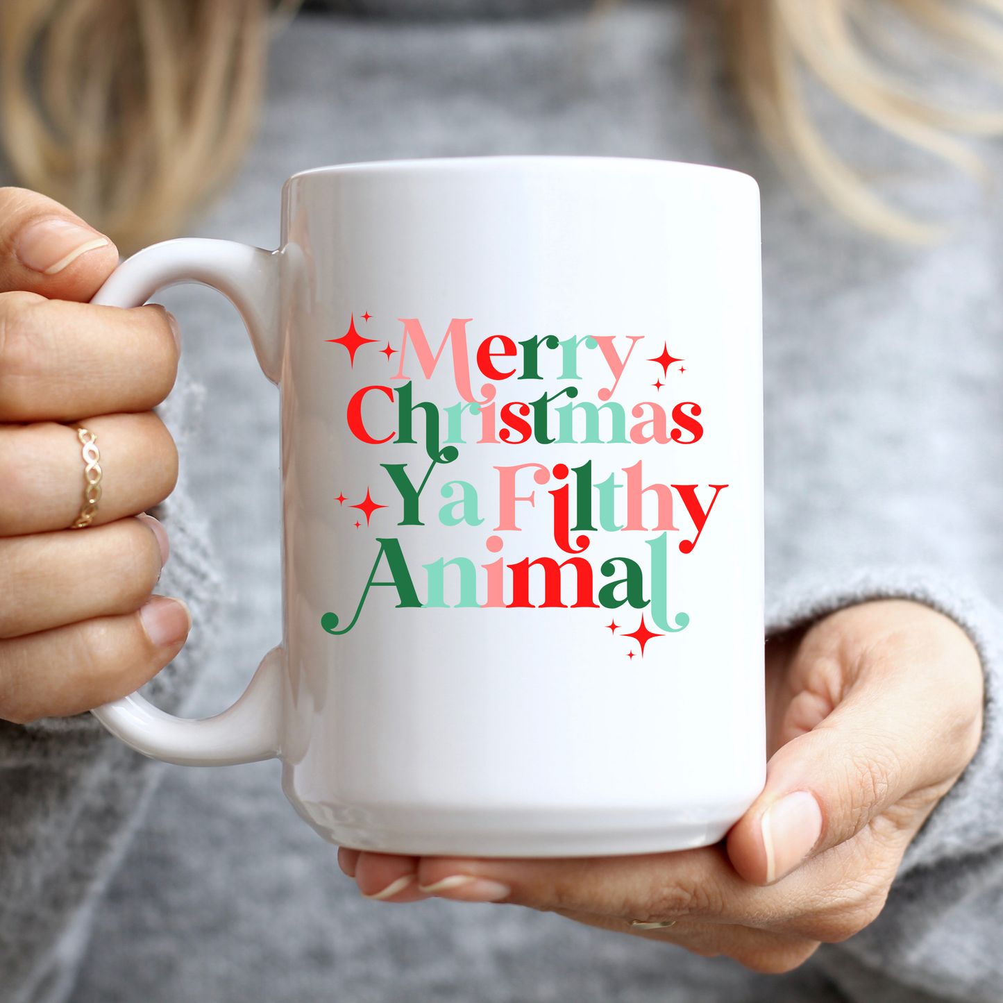 Merry Christmas Ya Filthy Animal Mug