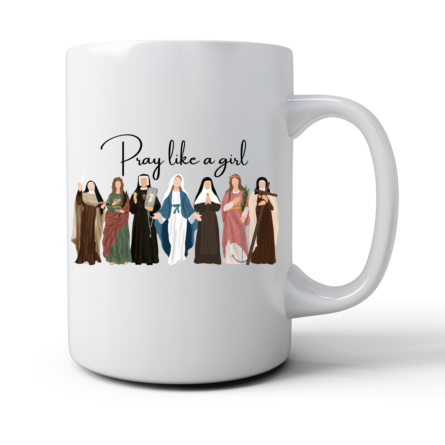 Pray Like a Girl Mug