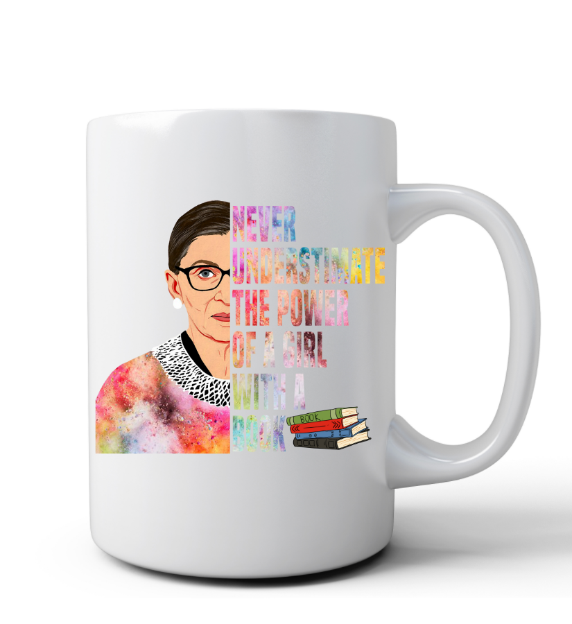 RBG Power Of A Girl With A Book Mug